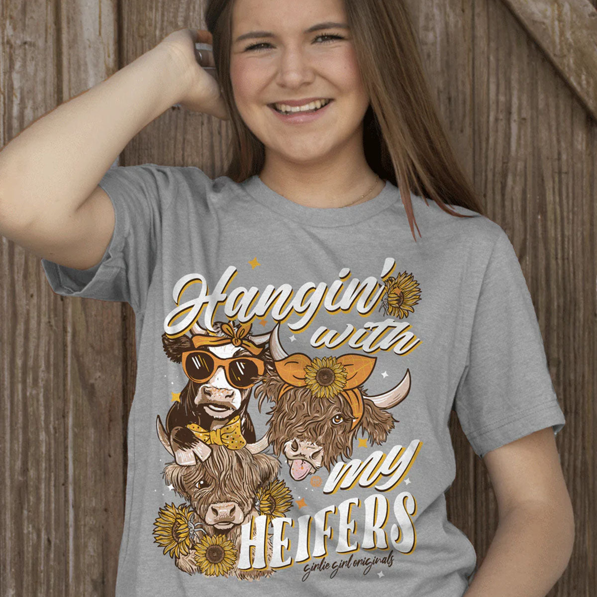 Girlie Girl Originals Hangin With My Heifers Cow T-Shirt - SimplyCuteTees
