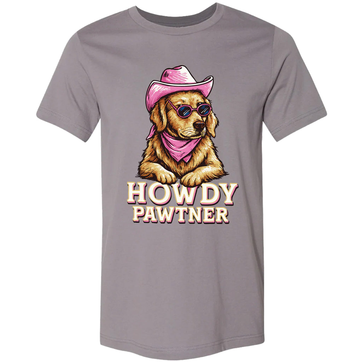 Girlie Girl Lulu Mac Howdy Pawtner Canvas T-Shirt - SimplyCuteTees