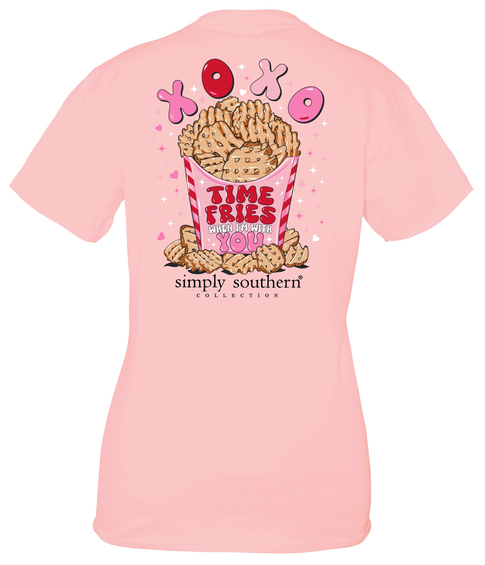 Simply Southern XOXO Time Fries T-Shirt - SimplyCuteTees