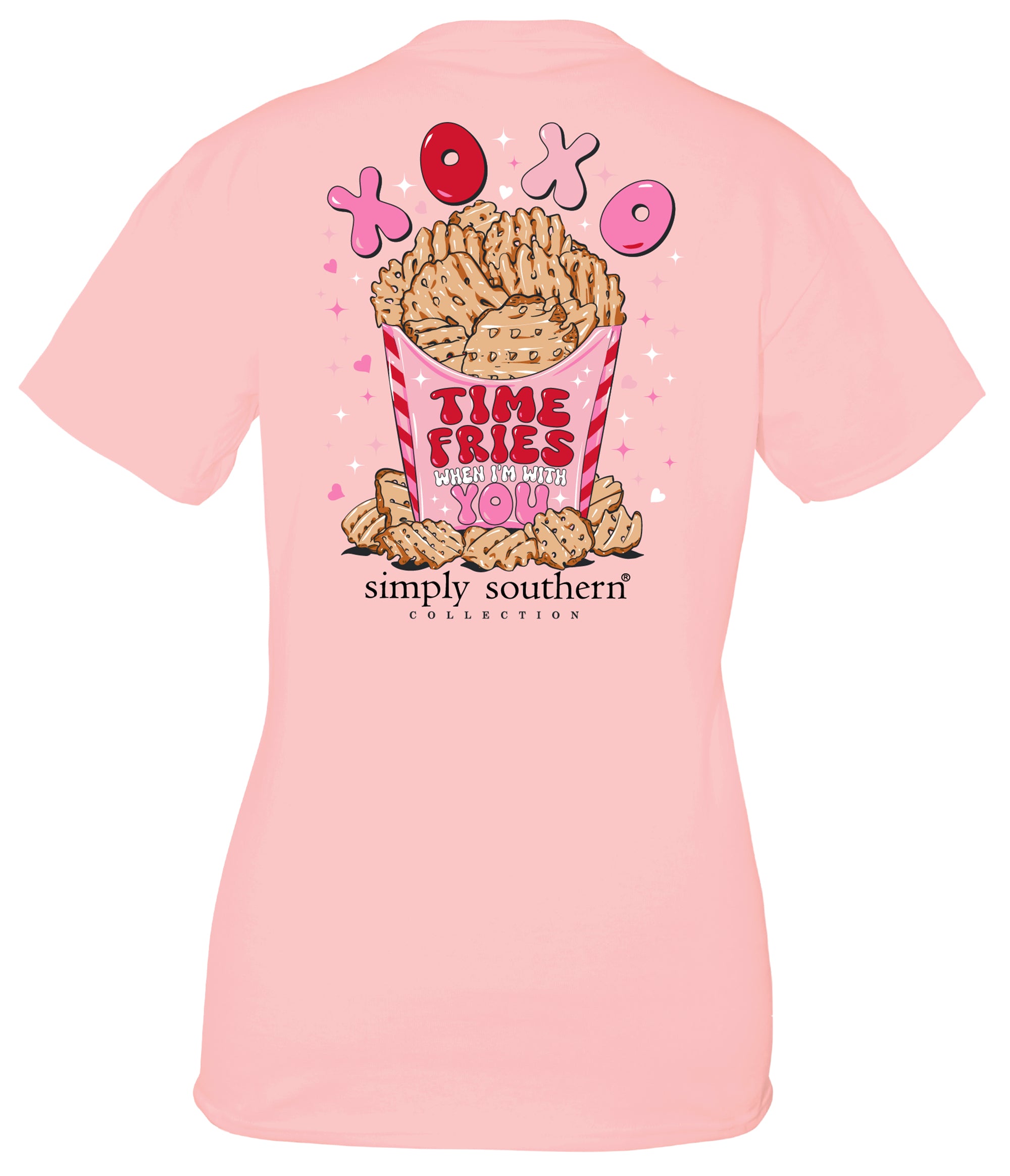 Simply Southern XOXO Time Fries T-Shirt - SimplyCuteTees