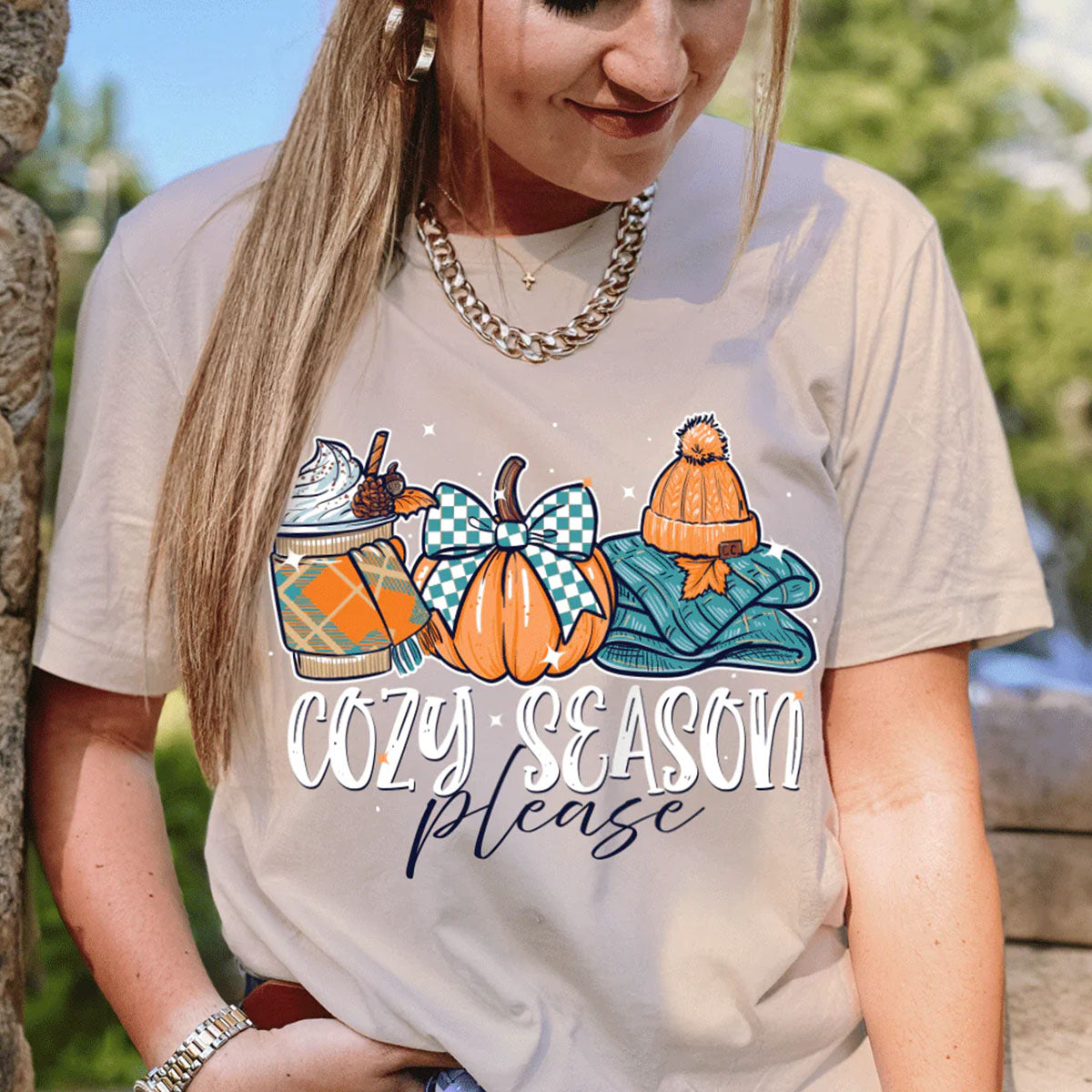 Girlie Girl Lulu Mac Cozy Season Fall Canvas T-Shirt - SimplyCuteTees