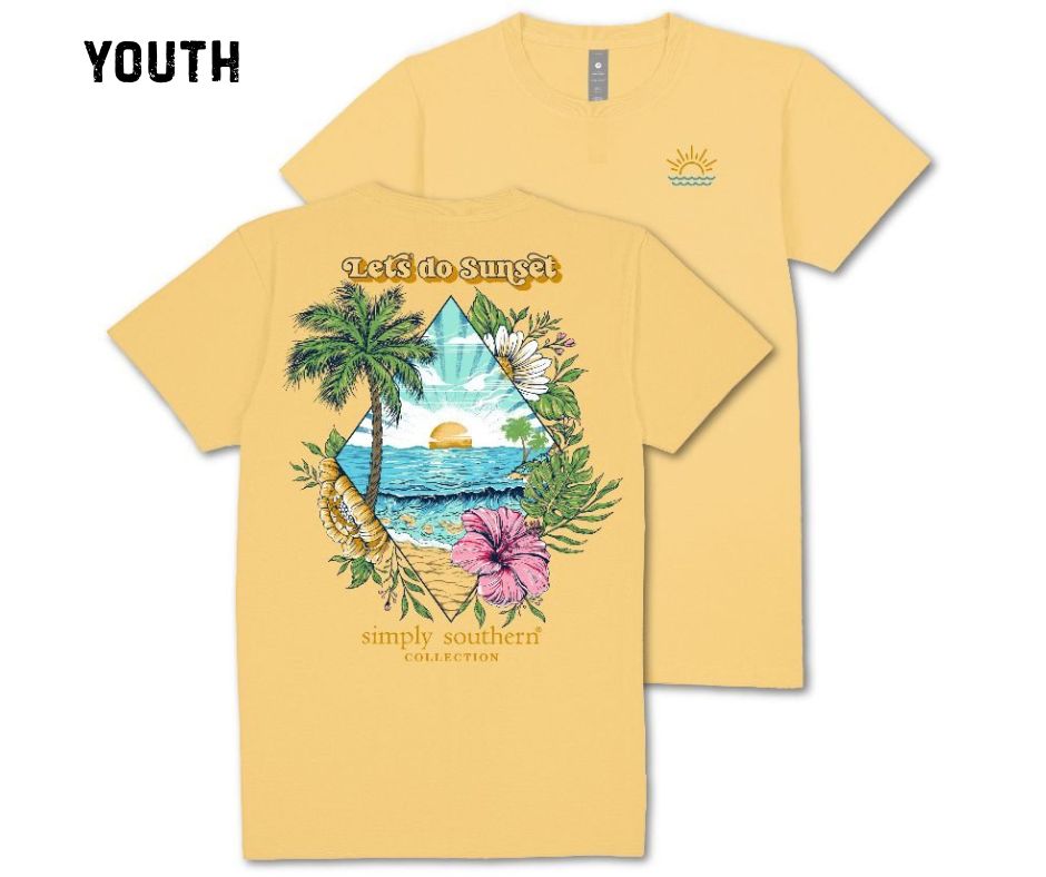 Simply Southern Sunset Beach Sun T-Shirt - SimplyCuteTees