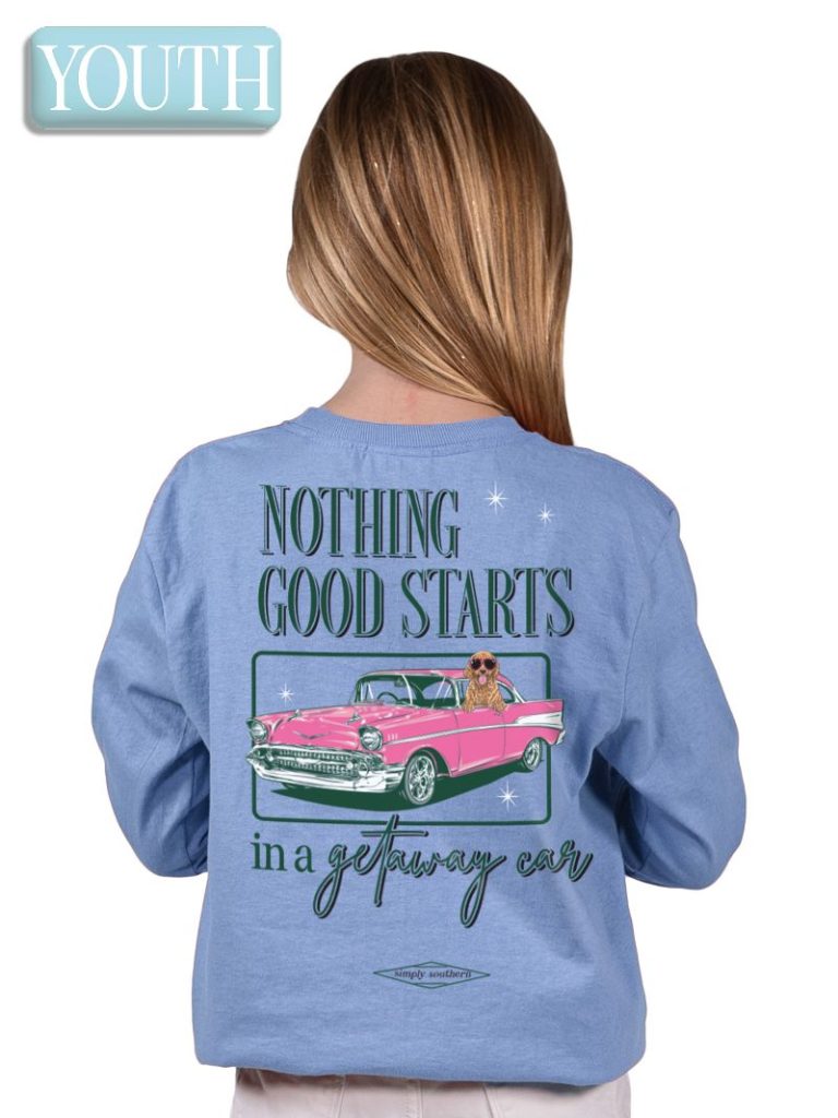 Simply Southern Nothing Good Doodle Car Long Sleeve T-Shirt - SimplyCuteTees