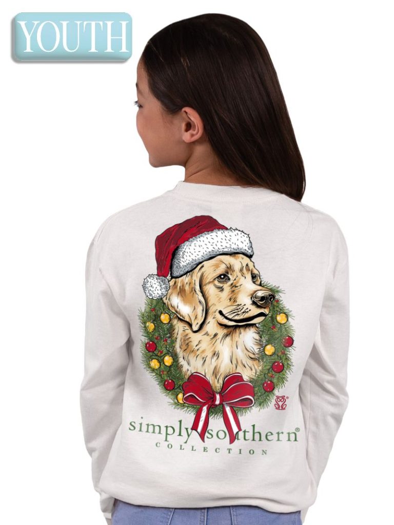 Simply Southern Merry Dog Christmas Long Sleeve T-Shirt