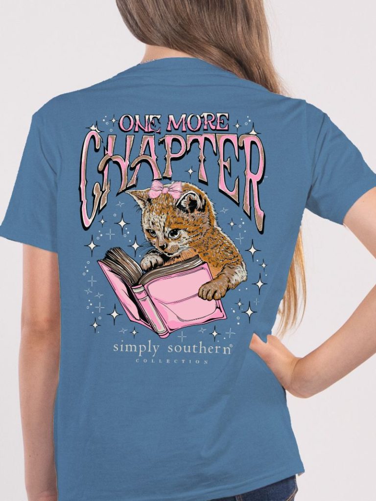 Simply Southern One More Chapter Cat T-Shirt - SimplyCuteTees