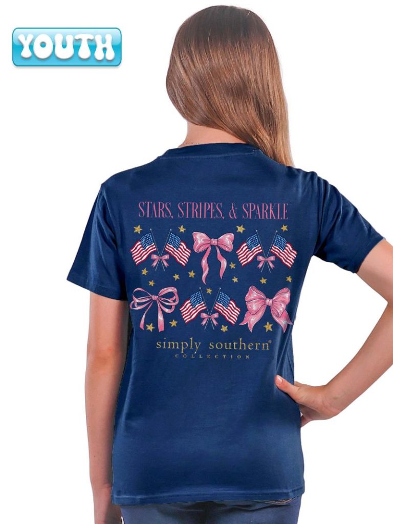 Simply Southern USA Stars Stripes &amp; Sparkle T-Shirt
