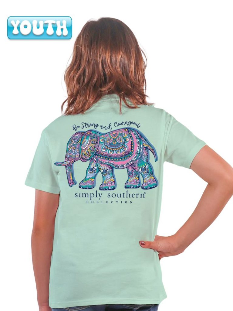 Simply Southern Be Strong Elephant T-Shirt