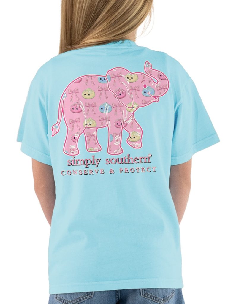 Simply Southern Elephant Tracker Dumpling Ice T-Shirt