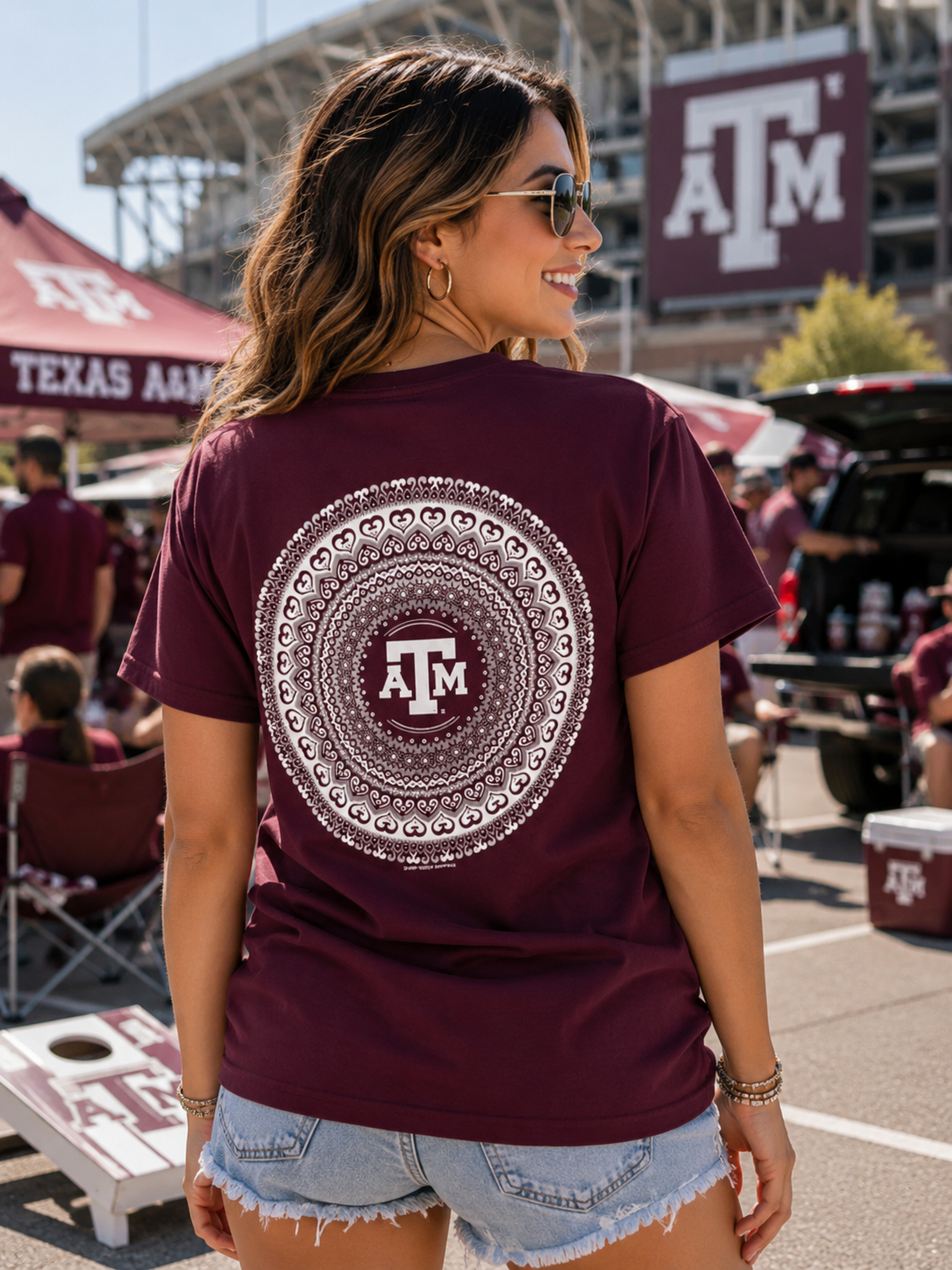 Texas  Preppy Mandala T-Shirt