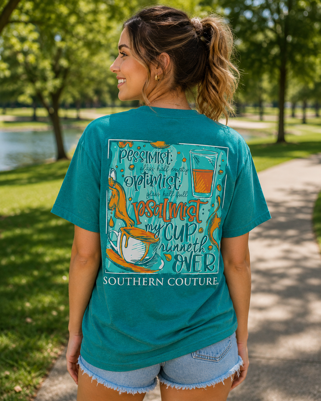 Southern Couture Classic Cup Runneth Over T-Shirt