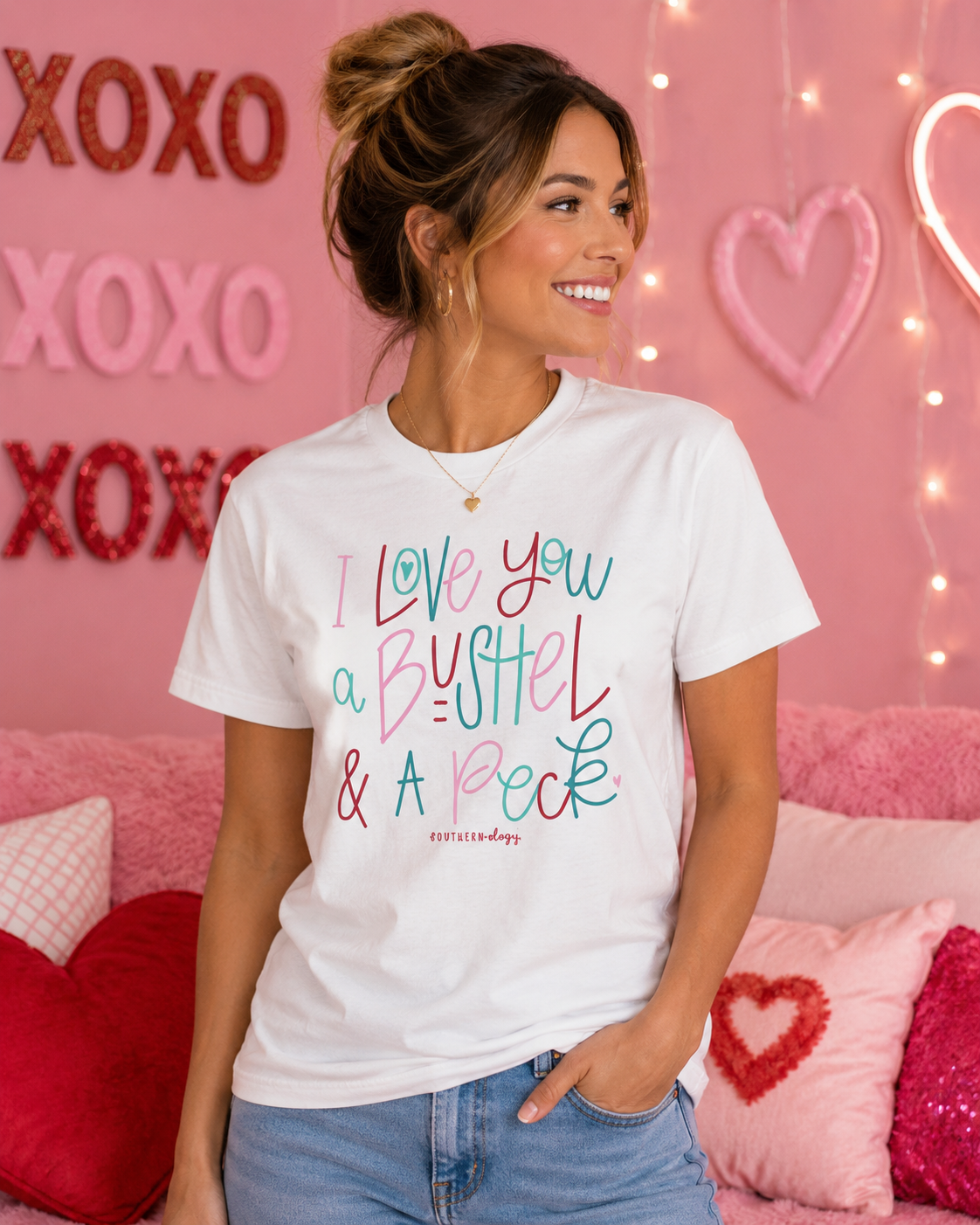 Southernology Statement Collection Bushel and a Peck Canvas T-Shirt