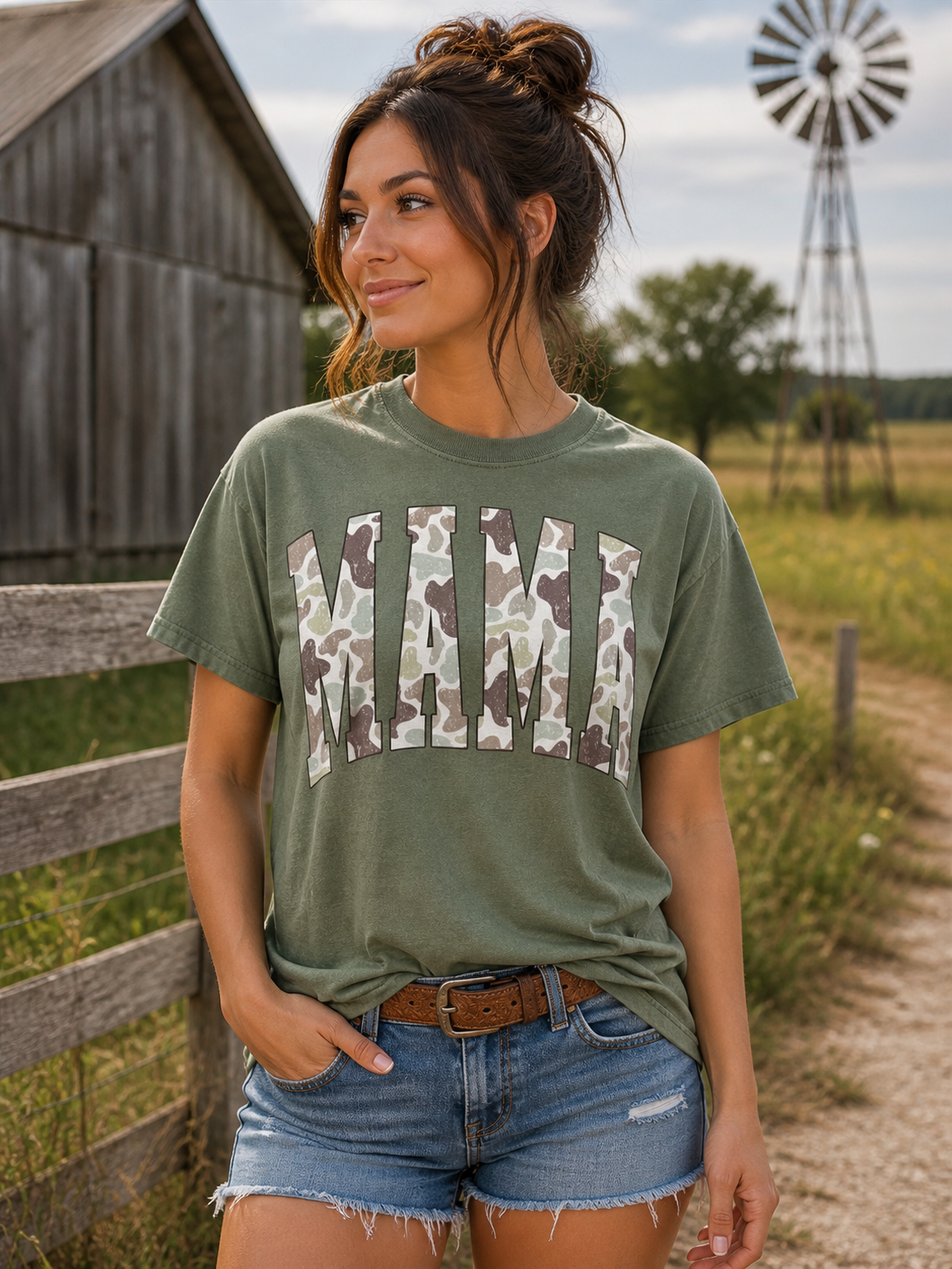 Southern Chics Camo Mama Soft T-Shirt