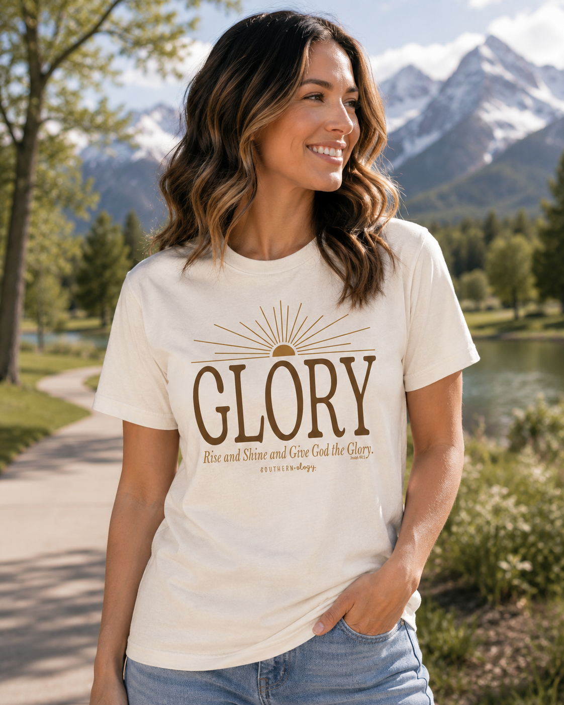 Southernology Give God the Glory Comfort Colors T-Shirt
