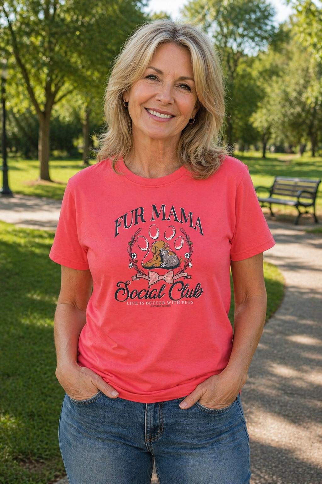Southern Couture Soft Fur Mama Social Club T-Shirt
