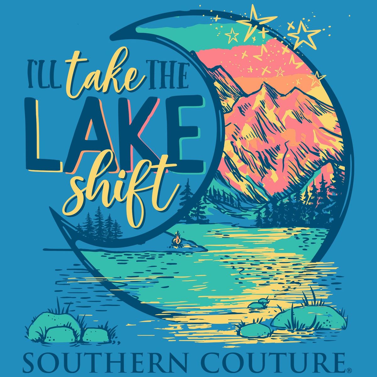 Southern Couture Classic I'll Take the Lake Shift T-Shirt