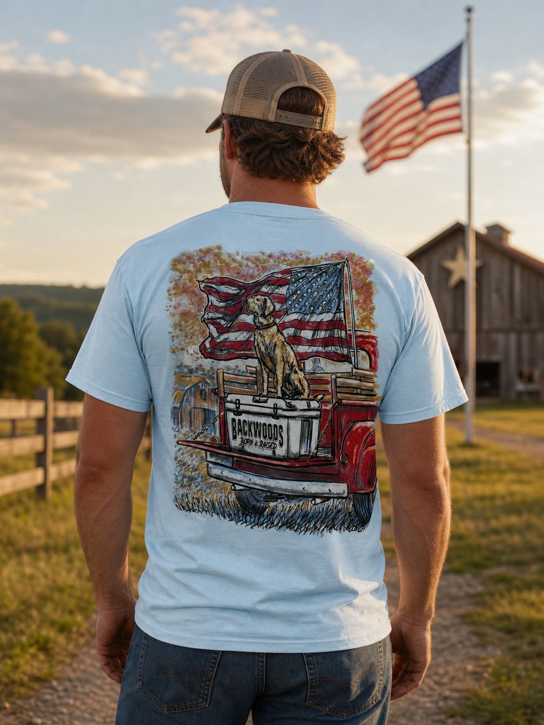 Backwoods USA American Dog Comfort Colors Unisex T-Shirt
