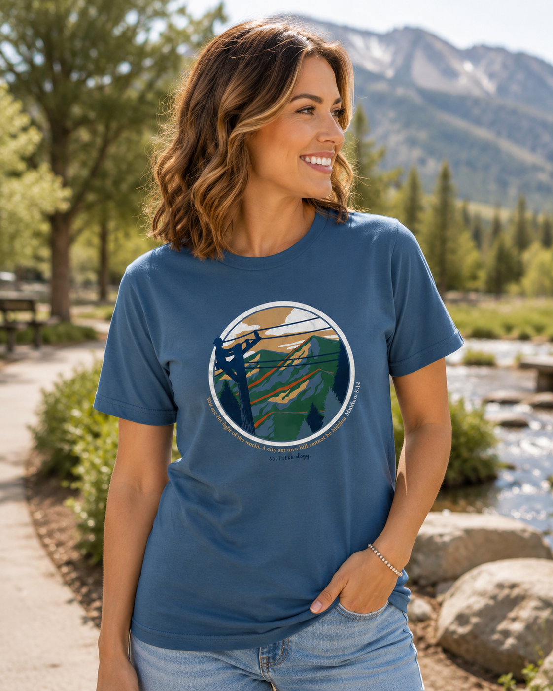 Southernology Lineman Light Hurricane Relief T-Shirt