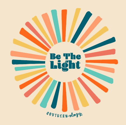 Southernology Be the Light Sunbeams Comfort Colors T-Shirt
