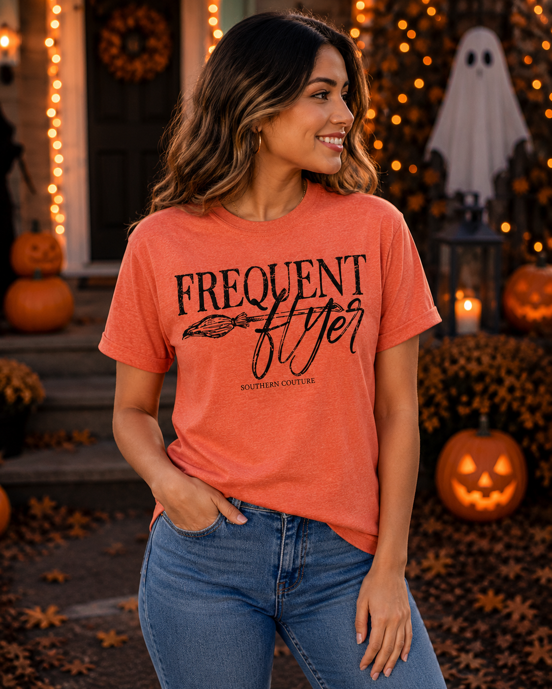 SALE Southern Couture Soft Collection Frequent Flyer Fall T-Shirt