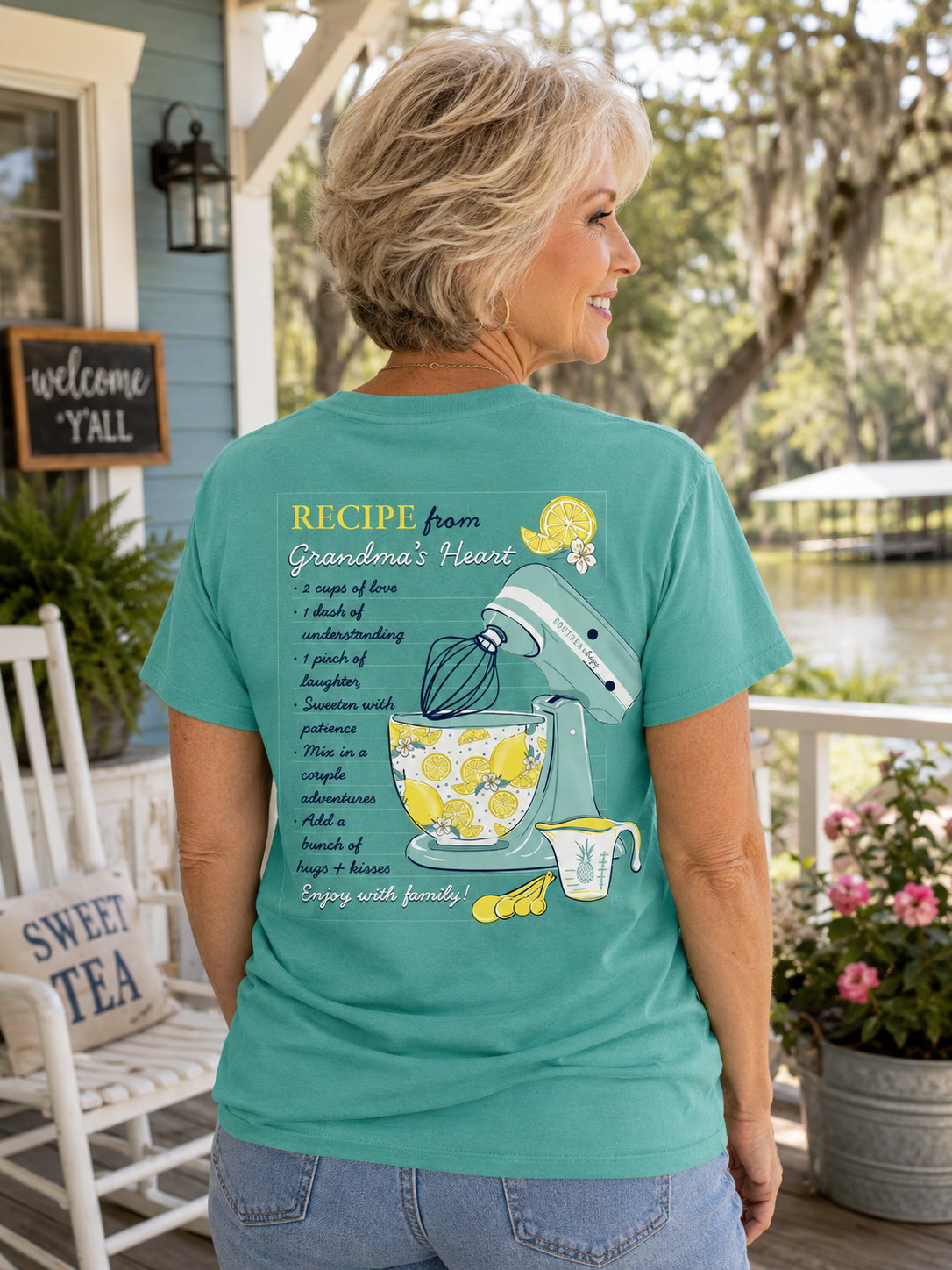 Southernology Recipe from Grandma's Heart Comfort Colors T-Shirt