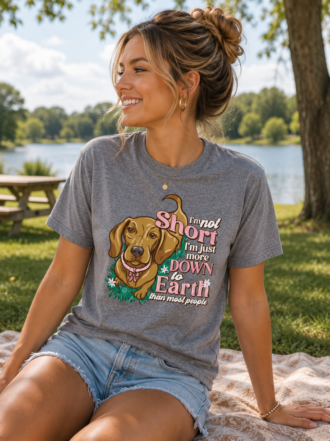 Girlie Girl Originals Down To Earth Dog T-Shirt