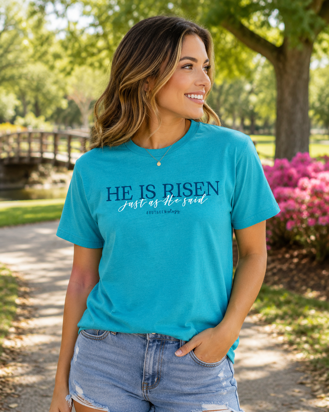 Southernology He is Risen Just As He Said Canvas T-Shirt