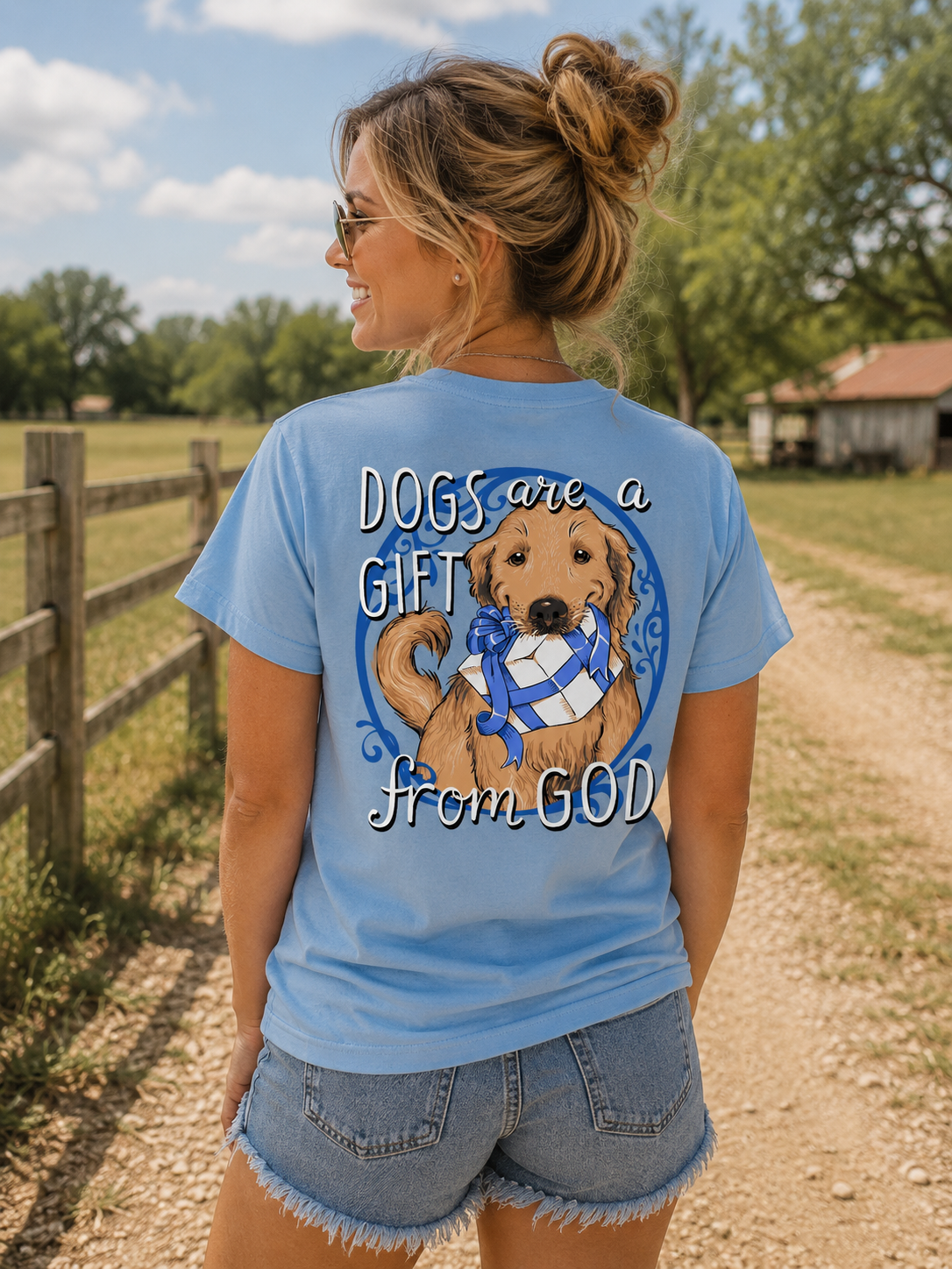 Southern Attitude Dogs are a Gift from God T-Shirt