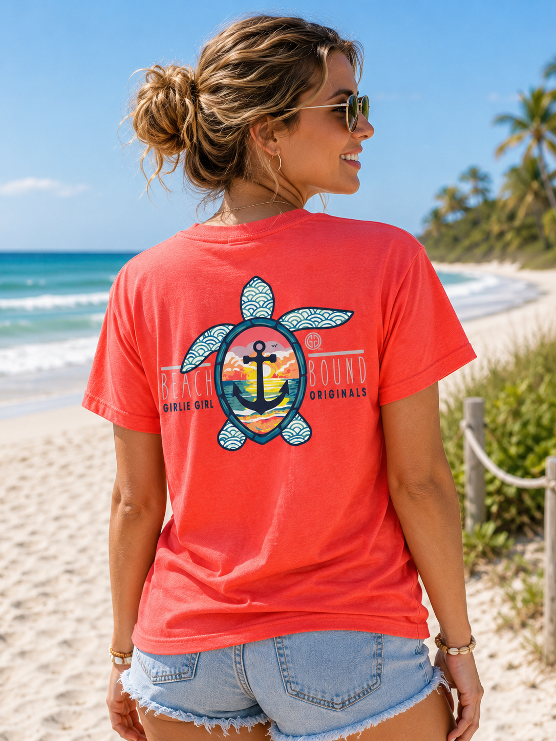 Girlie Girl Originals Beach Bound Turtle T-Shirt