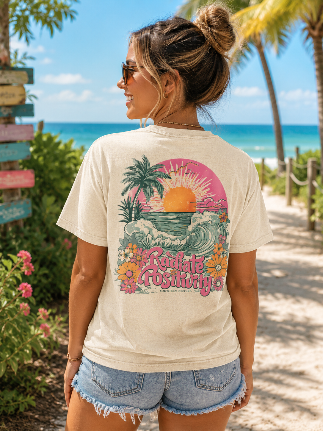 Southern Couture Radiate Positivity Comfort Colors T-Shirt