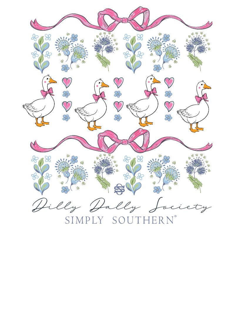 Simply Southern Dilly Dally Long Sleeve Crew Sweatshirt - SimplyCuteTees