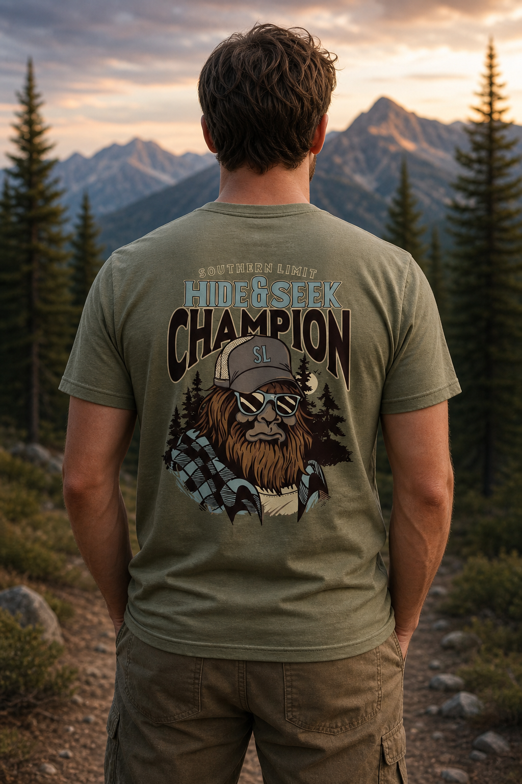 Southern Limit Sasquatch Champion Unisex T-Shirt
