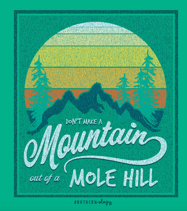 Southernology Mountain Mole Hill Comfort Colors T-Shirt - SimplyCuteTees