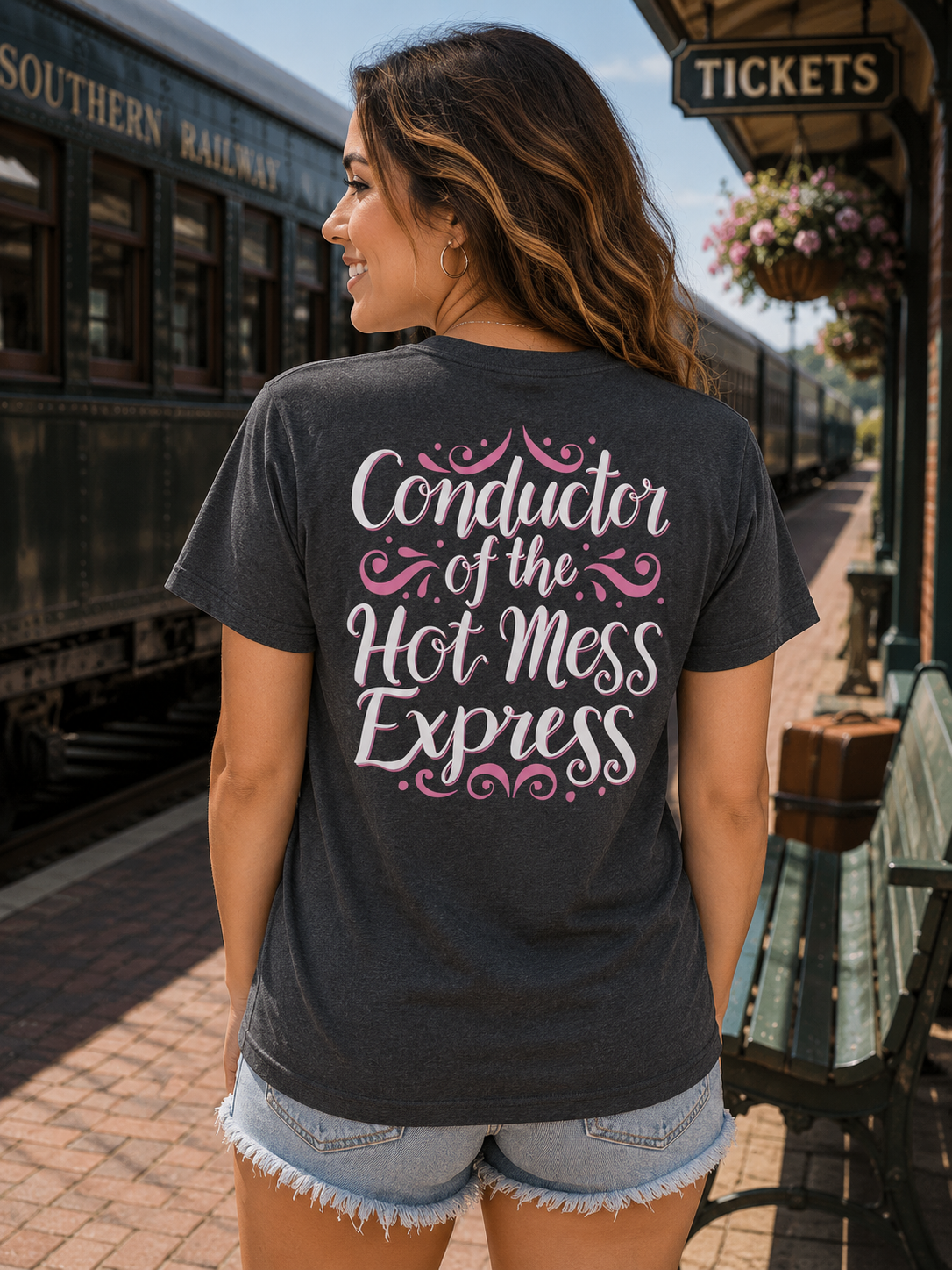 Southern Attitude Hot Mess Express T-Shirt