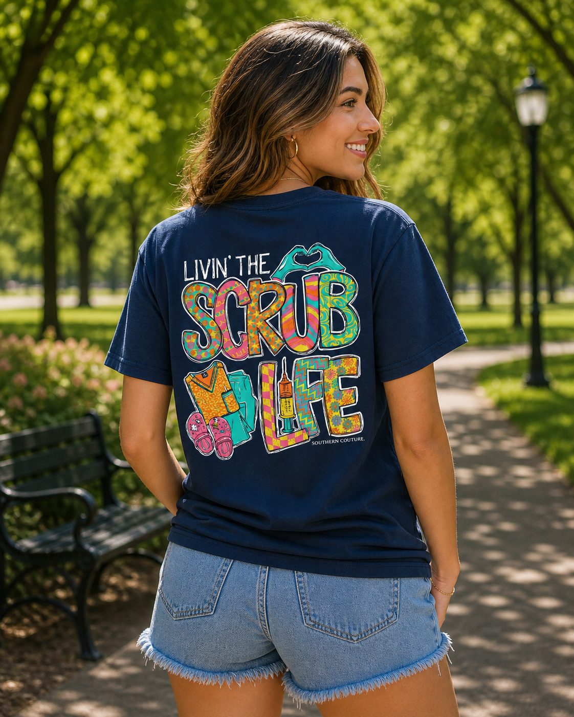 Southern Couture Classic Scrub Life Nurse T-Shirt