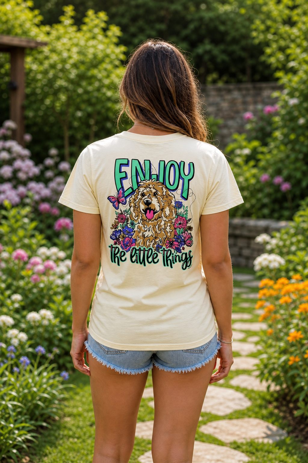 Southern Chics Enjoy The Little Things Puppy T-Shirt