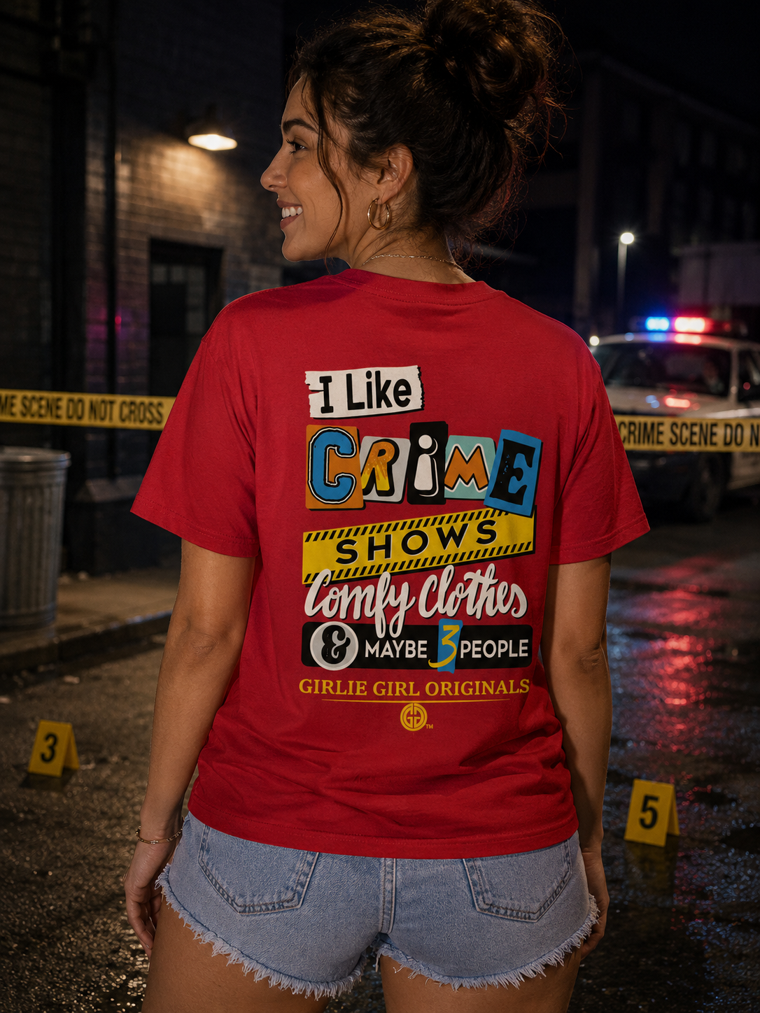 Girlie Girl Originals I Like Crime Shows T-Shirt
