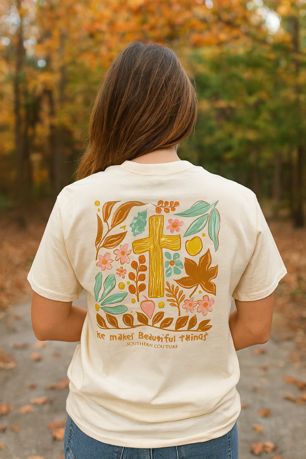 Southern Couture Classic He Makes All Things Beautiful T-Shirt - SimplyCuteTees
