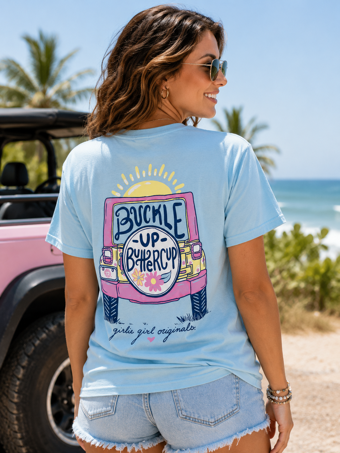 Girlie Girl Originals Preppy Buckle Up Buttercup T Shirt