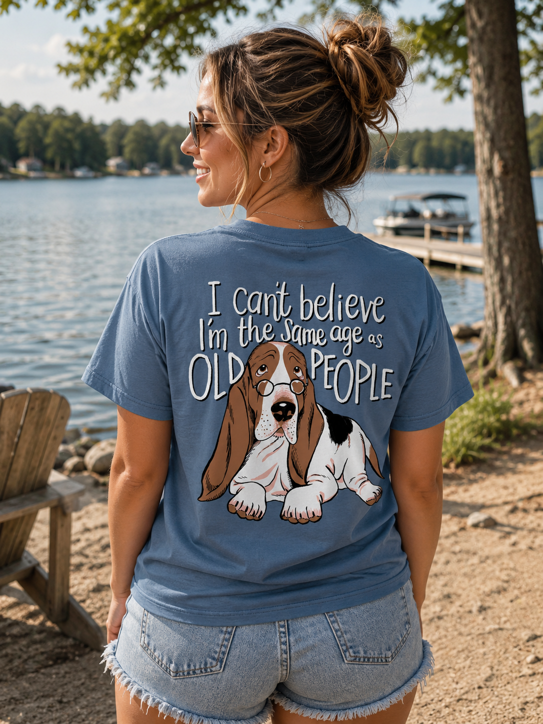 Southern Attitude Same Age as Old People Dog T-Shirt