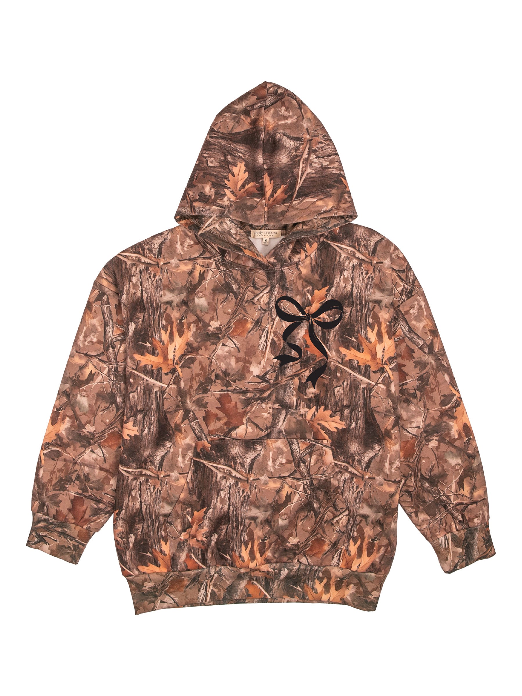 Simply Southern Bow Camo Long Sleeve Hoodie - SimplyCuteTees
