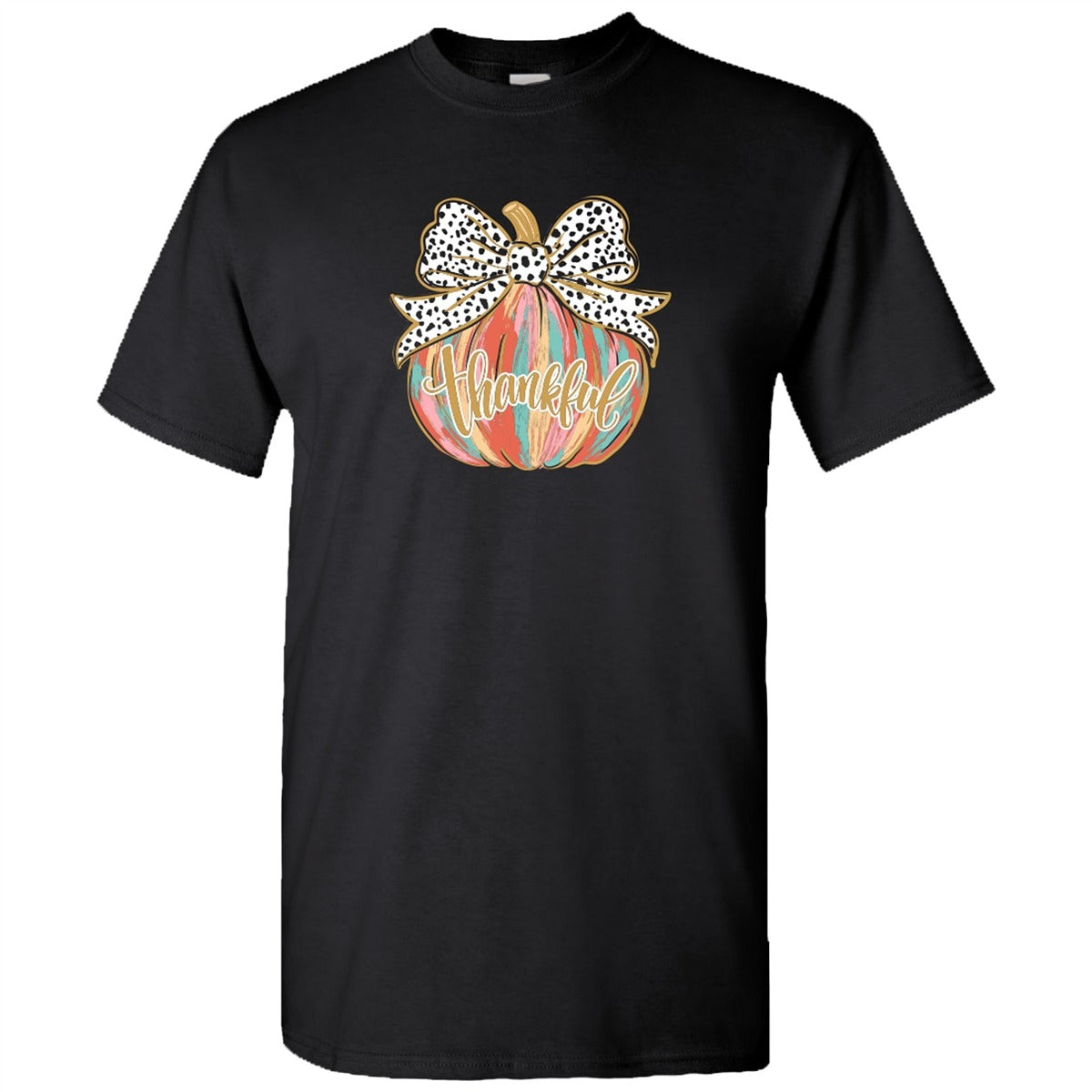 Southern Couture Soft Painted Pumpkin Fall T-Shirt - SimplyCuteTees