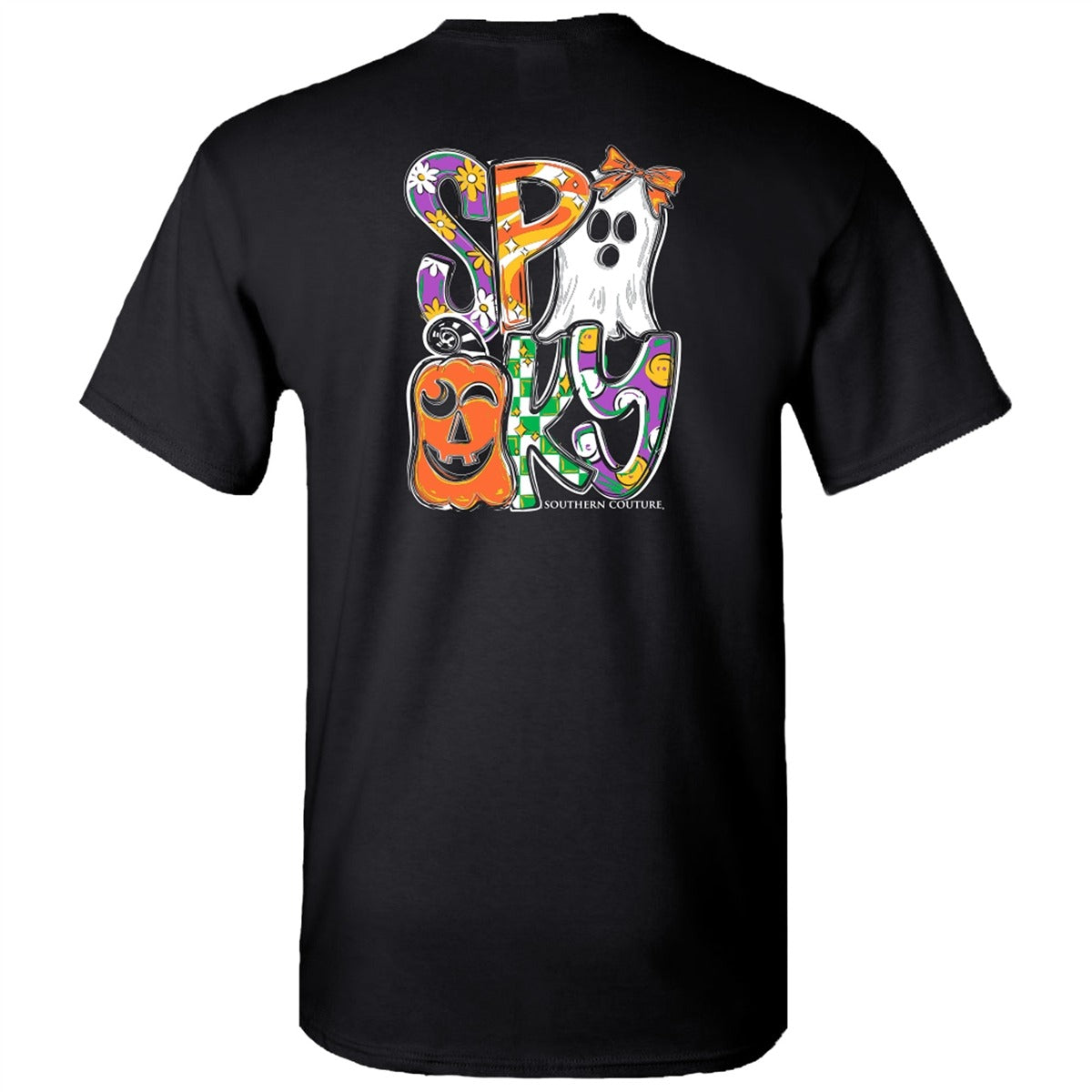 Southern Couture Classic Pattern Letter Spooky Fall T-Shirt - SimplyCuteTees