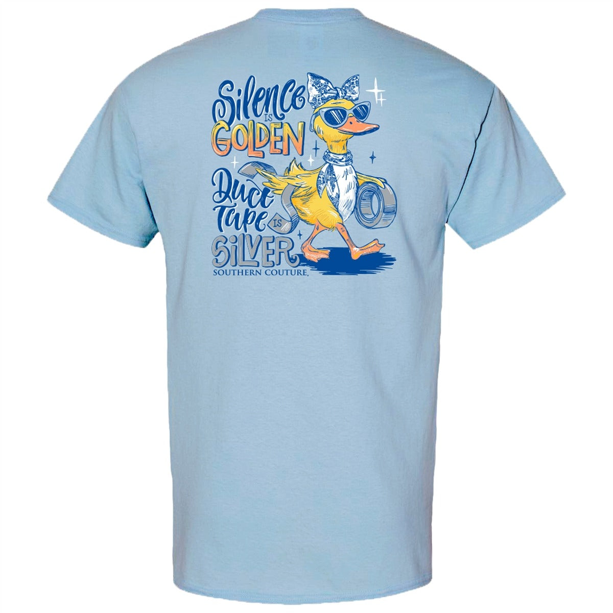 Southern Couture Classic Silence Is Golden Duck T-Shirt - SimplyCuteTees