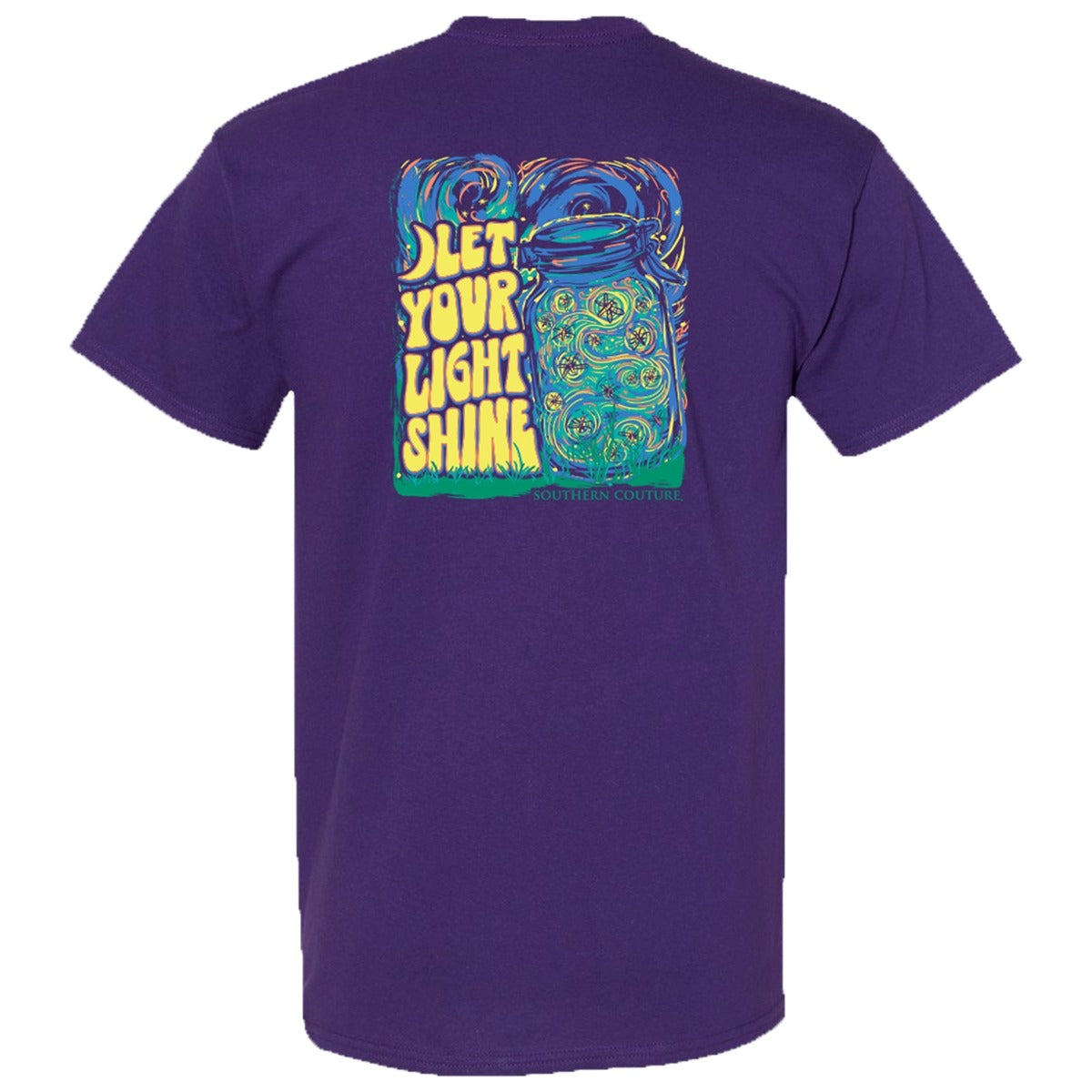 Southern Couture Classic Let Your Light Shine Firefly T-Shirt - SimplyCuteTees