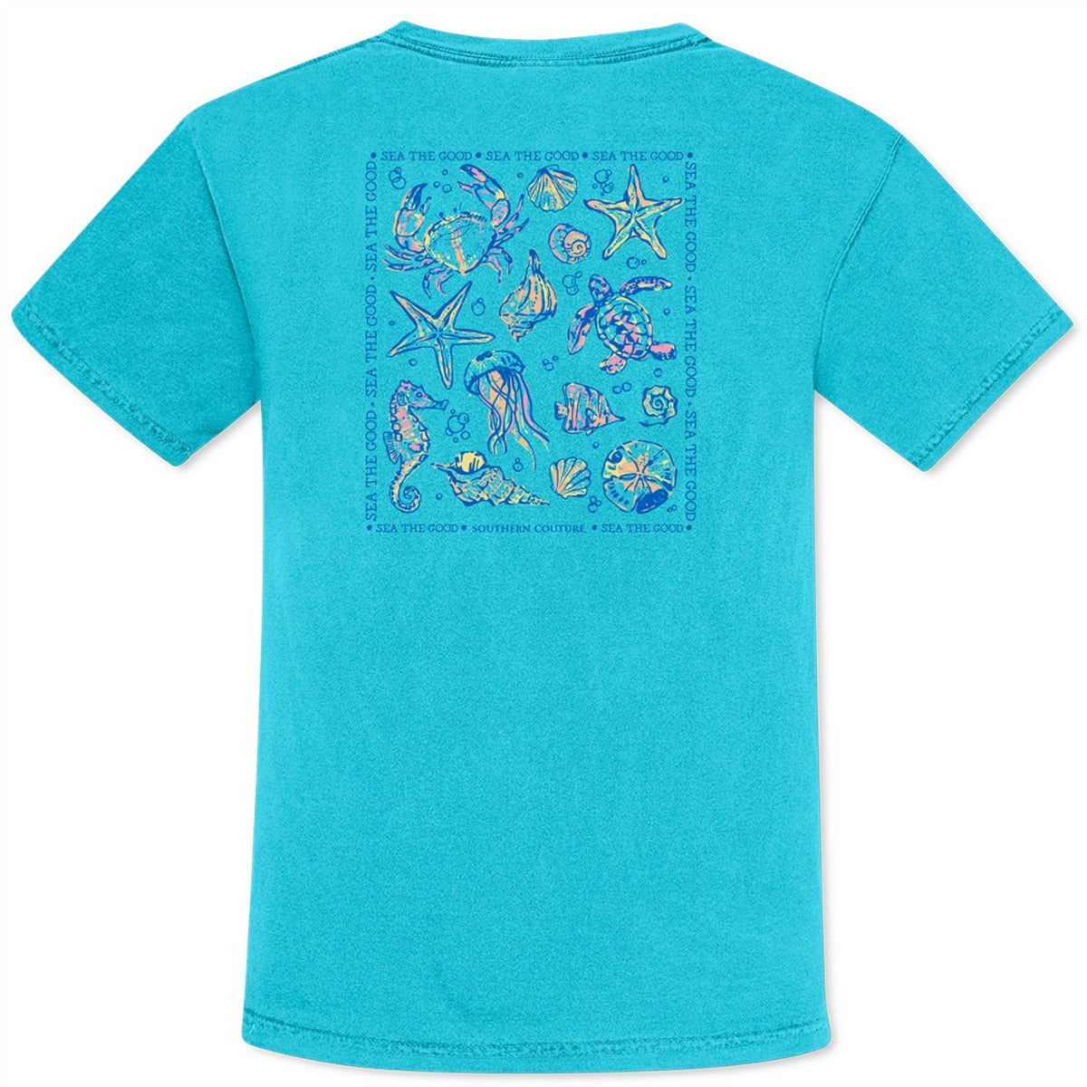 Southern Couture Sea The Good Comfort Colors T-Shirt - SimplyCuteTees