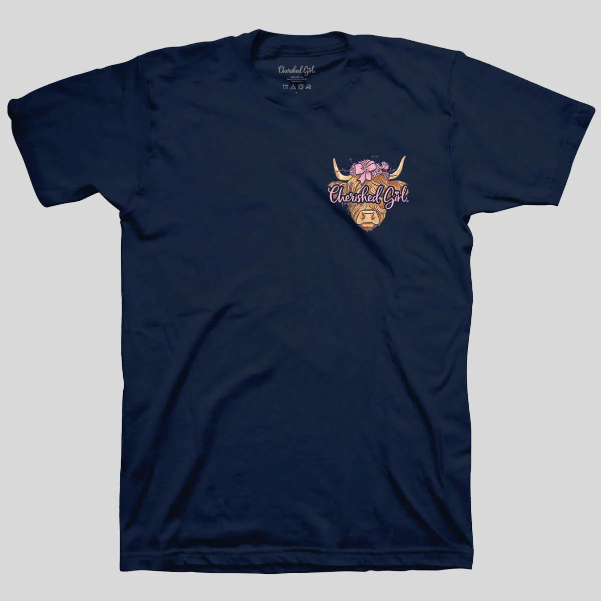 Cherished Girl Highland Cow Faith T-Shirt - SimplyCuteTees