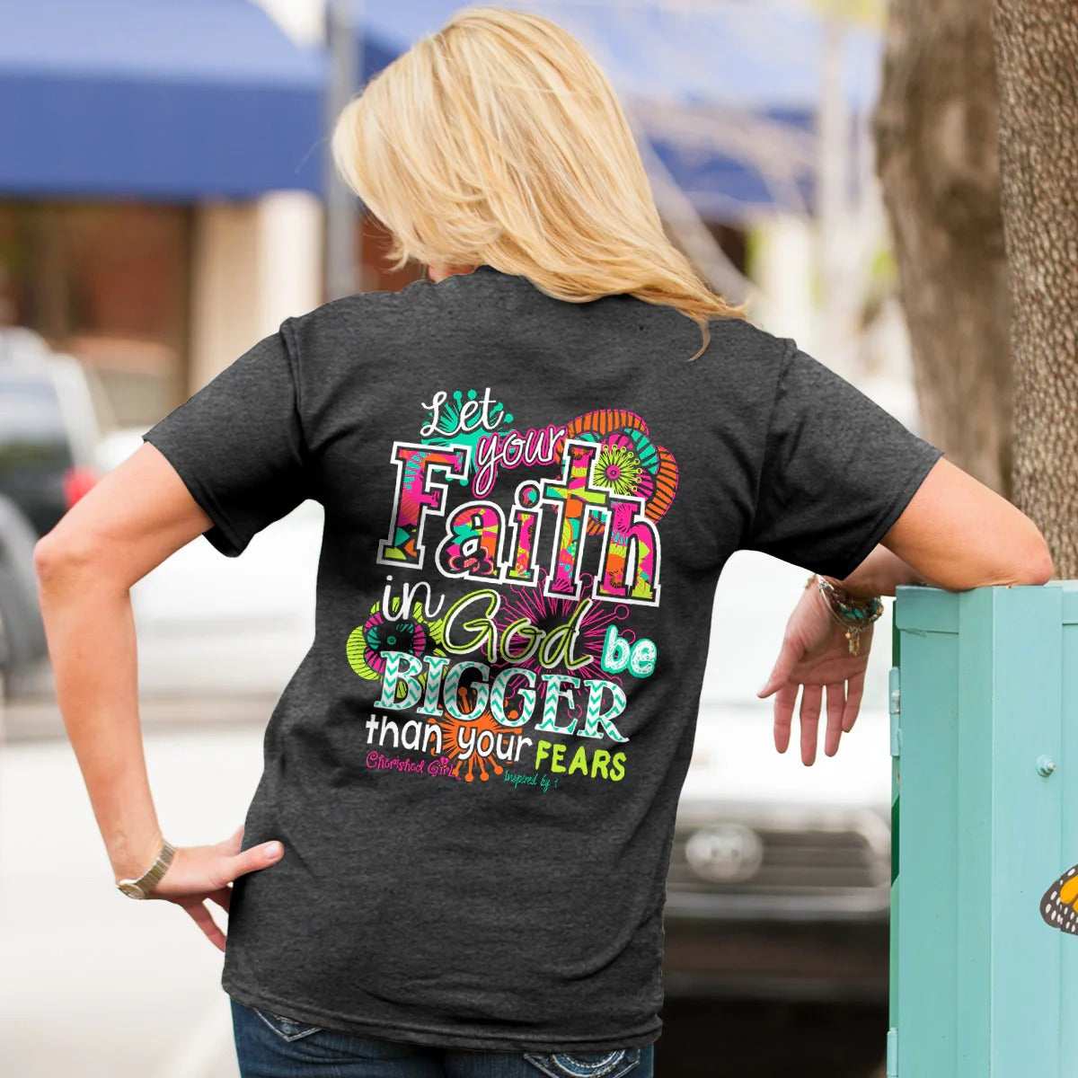 Cherished Girl Big Faith In God T-Shirt - SimplyCuteTees