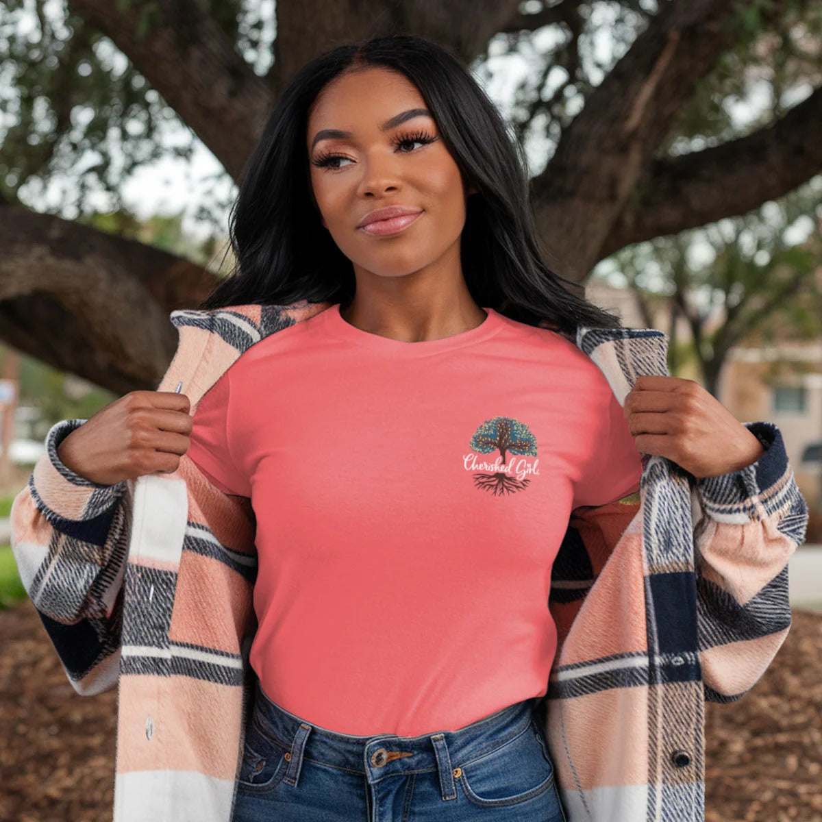 Cherished Girl Rooted In Christ Faith T-Shirt - SimplyCuteTees