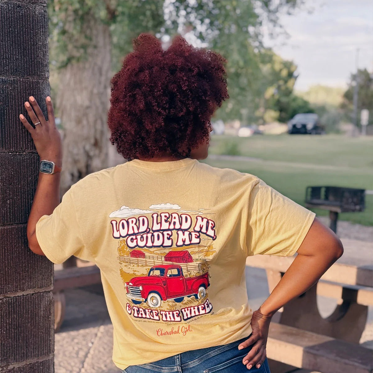 Cherished Girl Lead Me Truck Faith T-Shirt - SimplyCuteTees