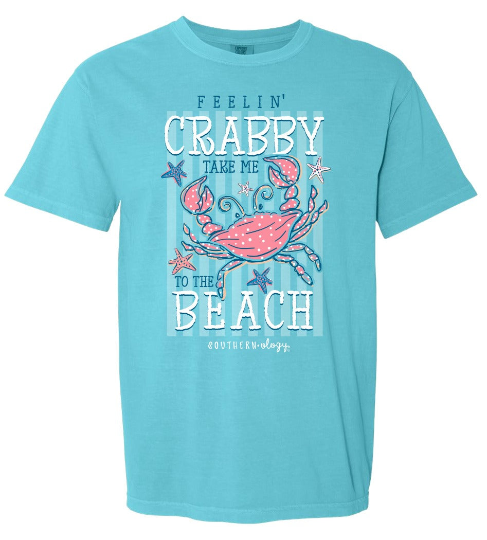 Southernology Feelin Crabby Beach Comfort Colors T-Shirt